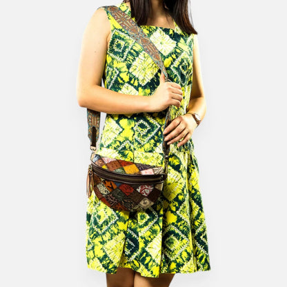 Sac banane vintage à bandoulière Béatrice