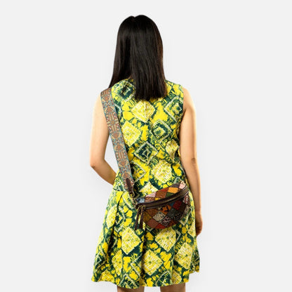 Sac banane vintage à bandoulière Béatrice