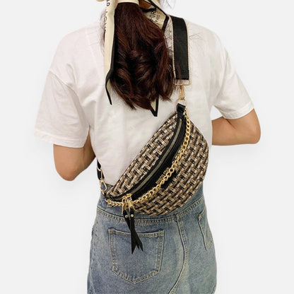 Sac banane bandoulière avec chaîne dorée Germaine