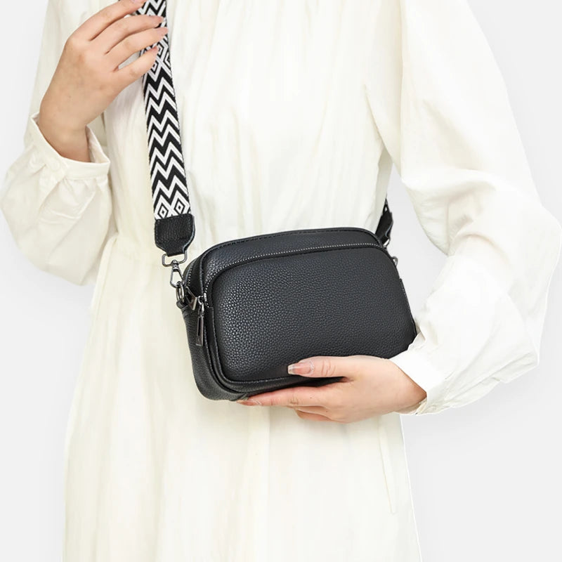 Sac banane cuir rectangulaire à bandoulière Gabrielle