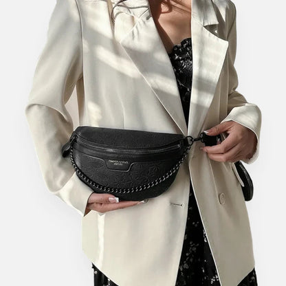 Sac banane à motif floral avec bandoulière et porte-monnaie Marguerite