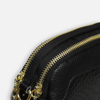 Sac banane chic imitation croco à bandoulière Madeleine