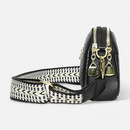 Sac banane chic imitation croco à bandoulière Madeleine