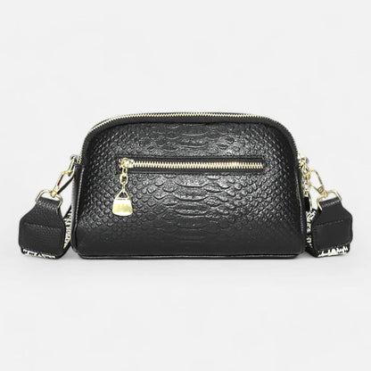 Sac banane chic imitation croco à bandoulière Madeleine