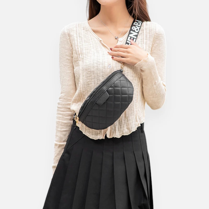 Sac banane matelassé à bandoulière Sidonie