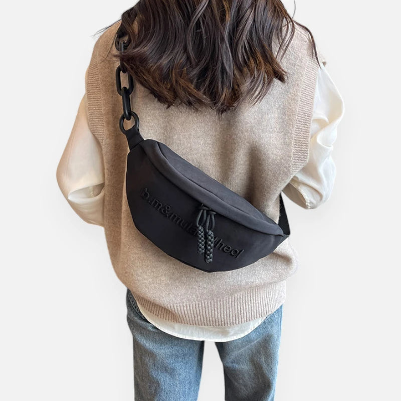 Grand sac banane tendance à bandoulière Pauline