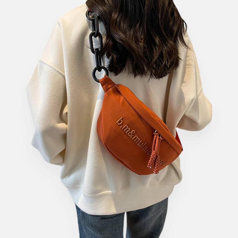 Grand sac banane tendance à bandoulière Pauline