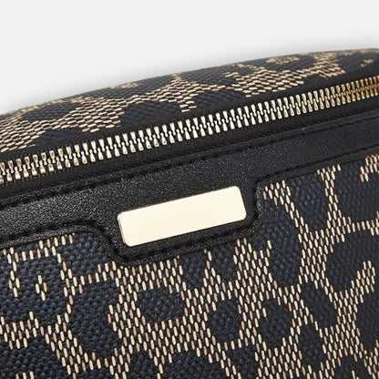 Sac banane léopard en cuir à bandoulière Isla