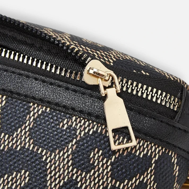 Sac banane léopard en cuir à bandoulière Isla