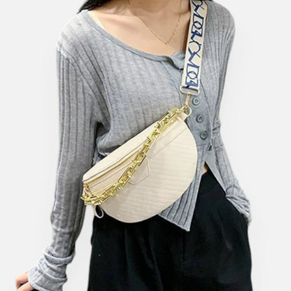 Sac banane bandoulière avec chaîne dorée Hortense