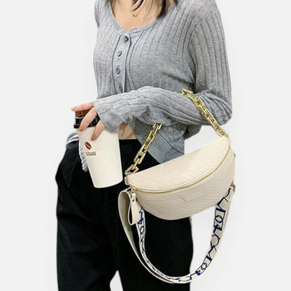 Sac banane bandoulière avec chaîne dorée Hortense