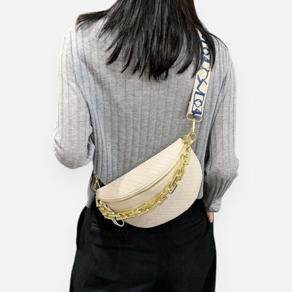 Sac banane bandoulière avec chaîne dorée Hortense