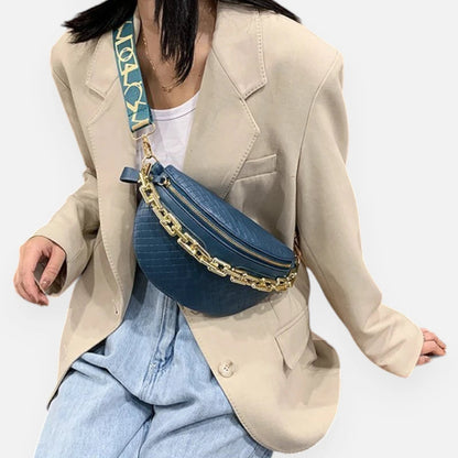 Sac banane bandoulière avec chaîne dorée Hortense