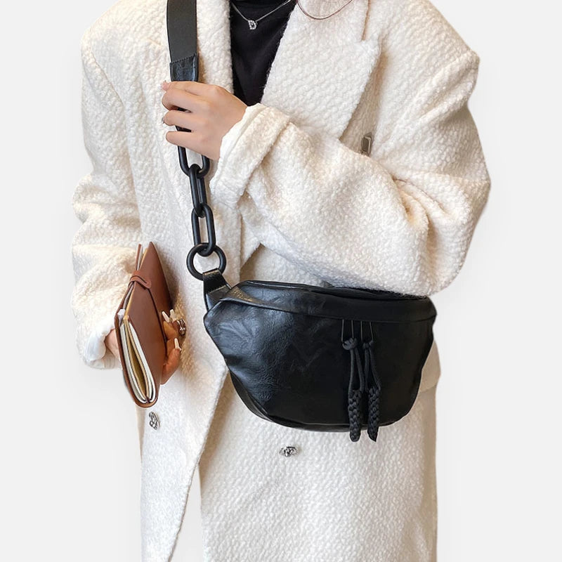 Grand sac banane bandoulière Margaux