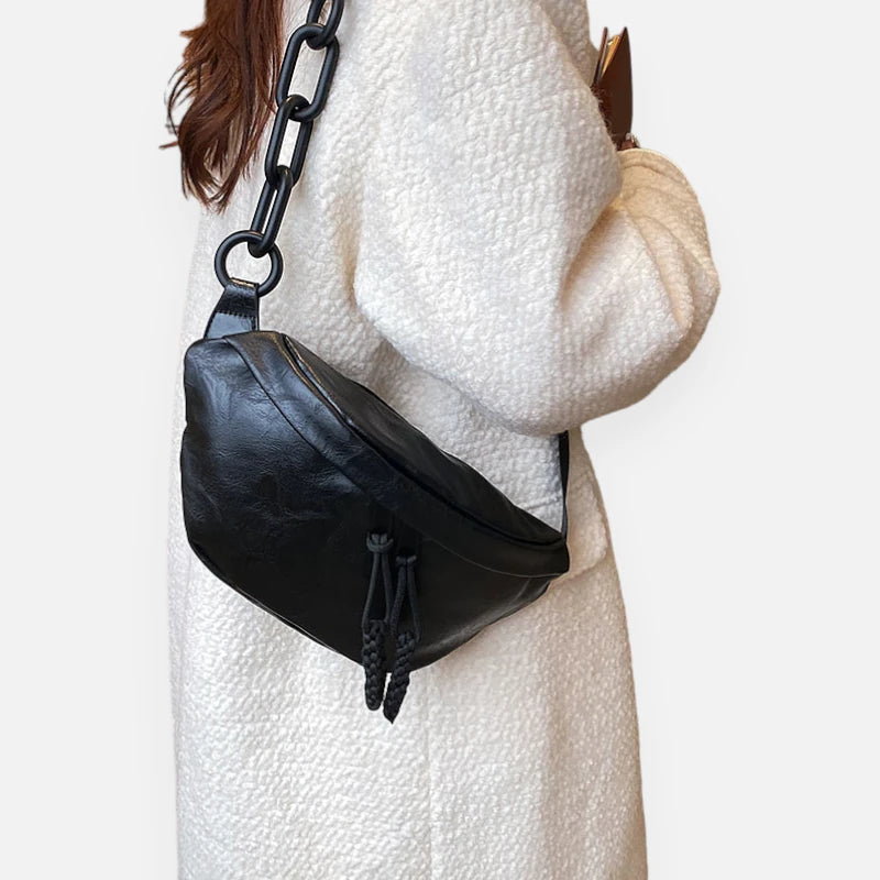 Grand sac banane bandoulière Margaux