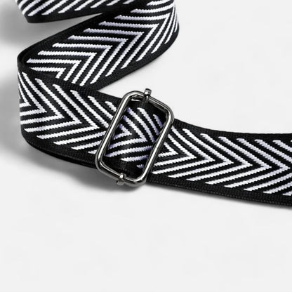 Sac banane noir à bandoulière Noémie