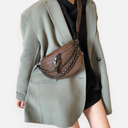 Sac banane bandoulière imitation croco Vivienne