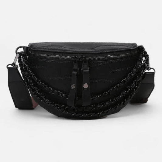Sac banane bandoulière imitation croco Vivienne