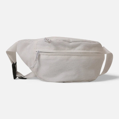 Grand sac banane en velours côtelé Adèle