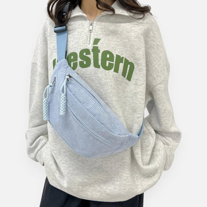 Sac banane velours côtelé tendance Alice