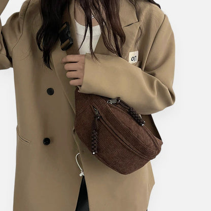 Sac banane velours côtelé tendance Alice