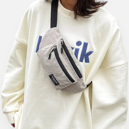 Sac banane velours rectangulaire Suzanne