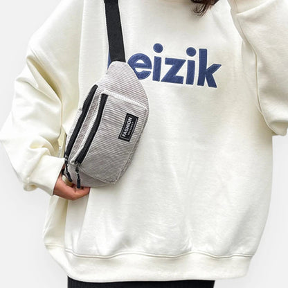 Sac banane velours rectangulaire Suzanne