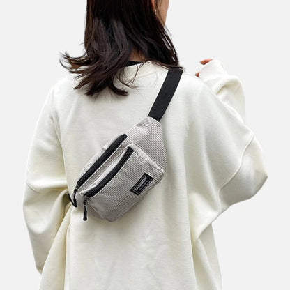 Sac banane velours rectangulaire Suzanne