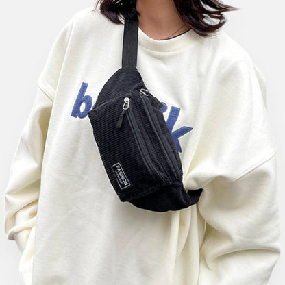 Sac banane velours rectangulaire Suzanne