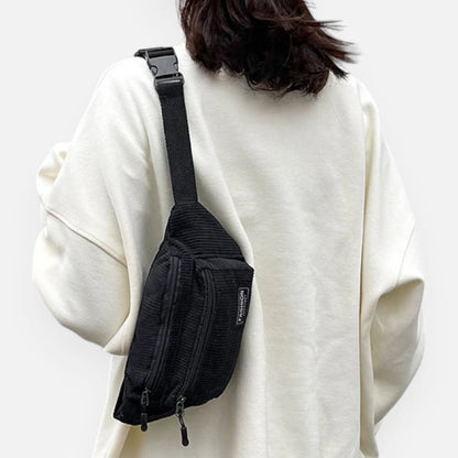 Sac banane velours rectangulaire Suzanne