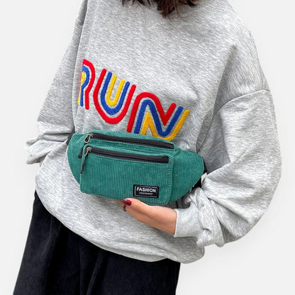 Sac banane velours rectangulaire Suzanne