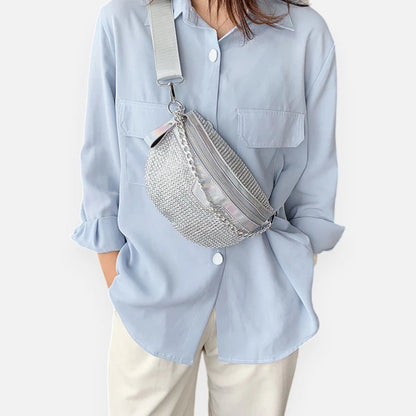 Sac banane bandoulière avec strass Estelle