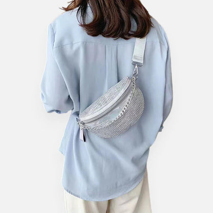 Sac banane bandoulière avec strass Estelle