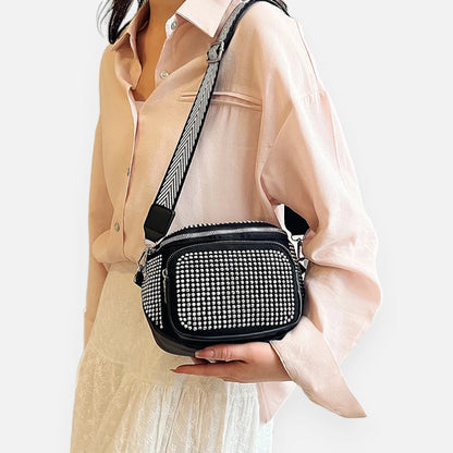 Sac banane chic à bandoulière avec strass Coraline