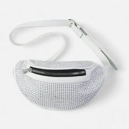 Sac banane chic à bandoulière avec strass Fabienne