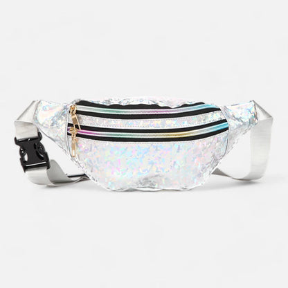 Sac banane brillant holographique tendance Alizée