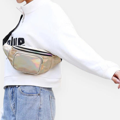 Sac banane holographique brillant tendance Lucette