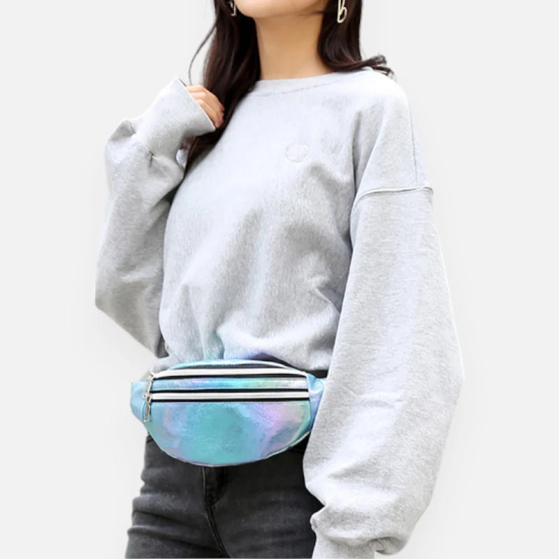 Sac banane holographique tendance Luna
