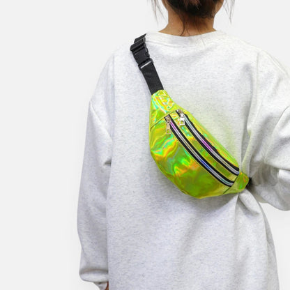 Sac banane holographique brillant tendance Mélodie