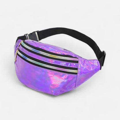 Sac banane holographique brillant tendance Mélodie