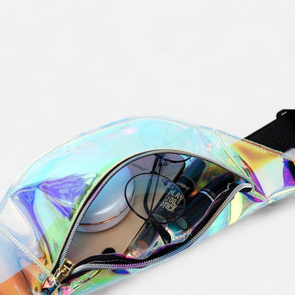 Sac banane holographique transparent tendance Agathe