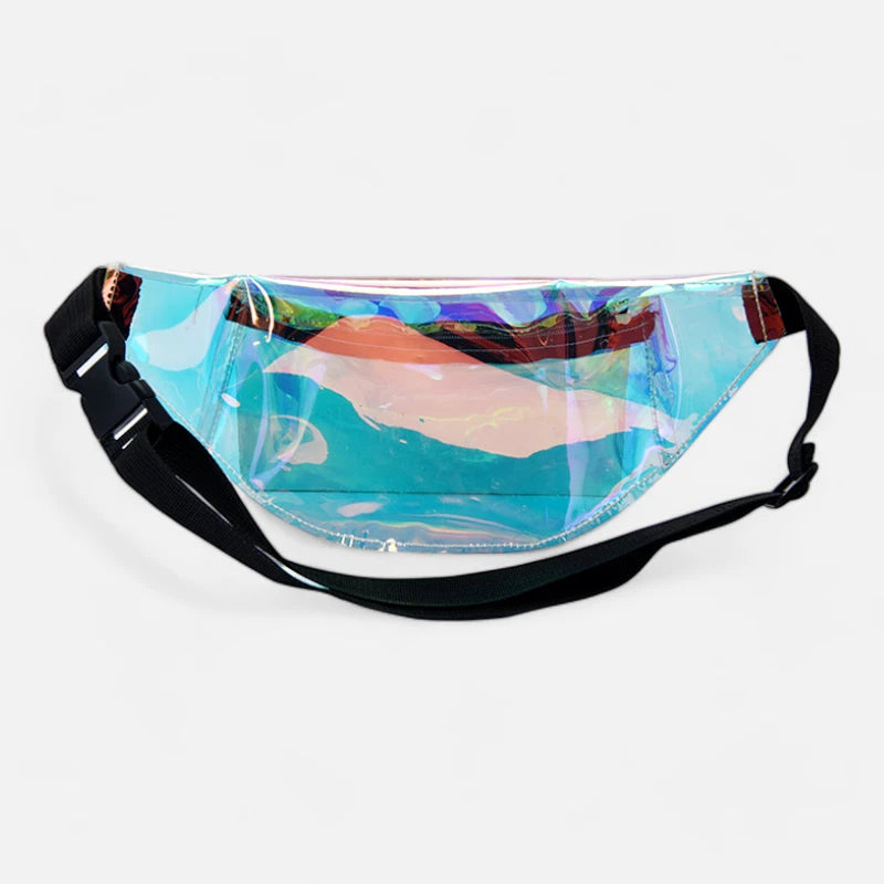 Sac banane holographique transparent tendance Agathe