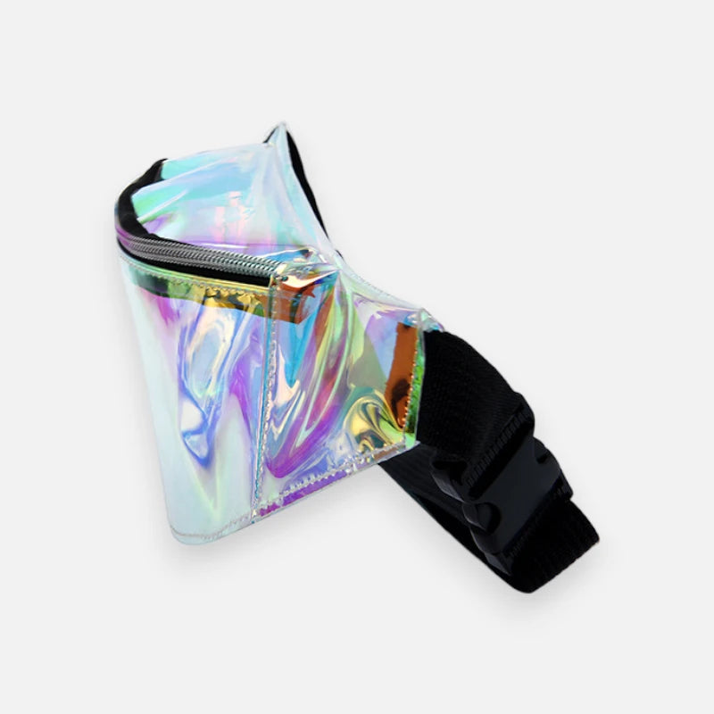 Sac banane holographique transparent tendance Agathe