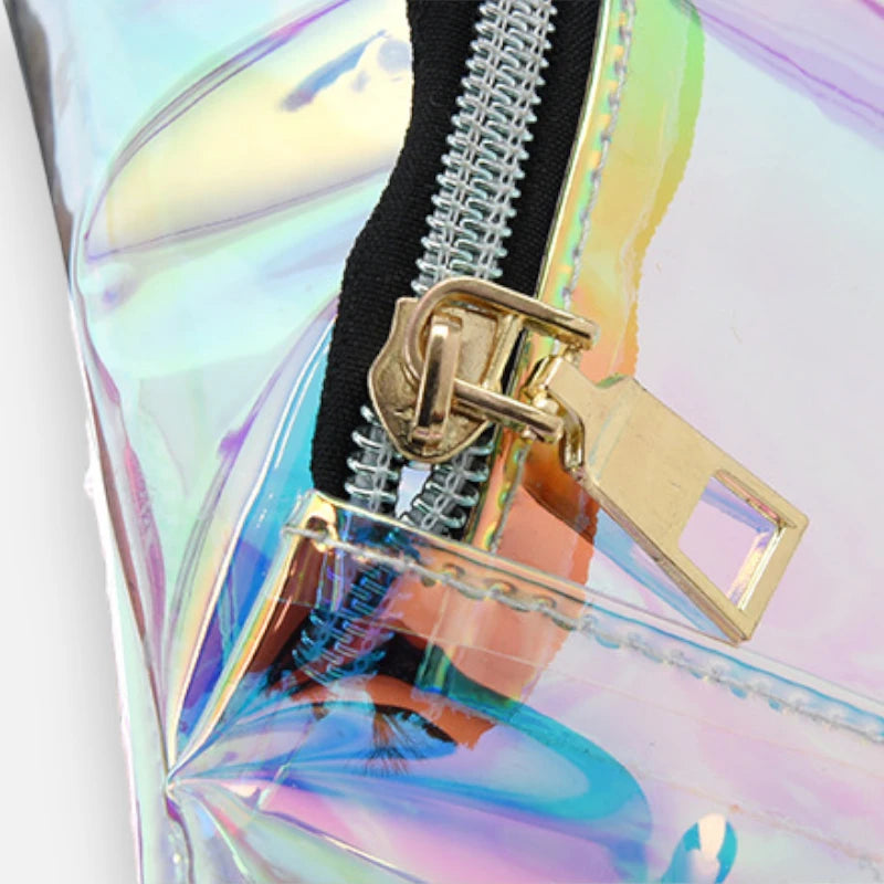 Sac banane holographique transparent tendance Agathe