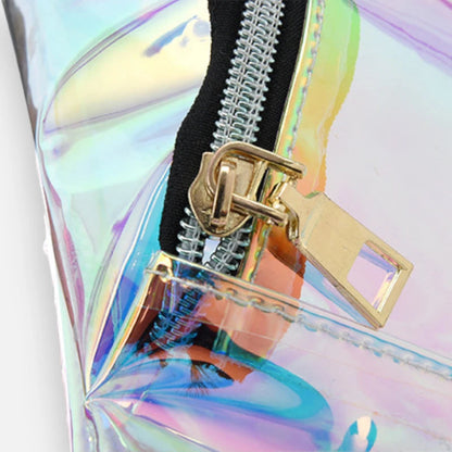 Sac banane holographique transparent tendance Agathe