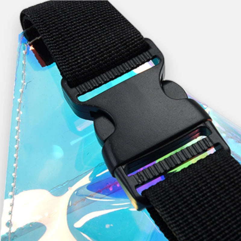 Sac banane holographique transparent tendance Agathe