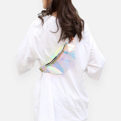 Sac banane holographique transparent tendance Agathe