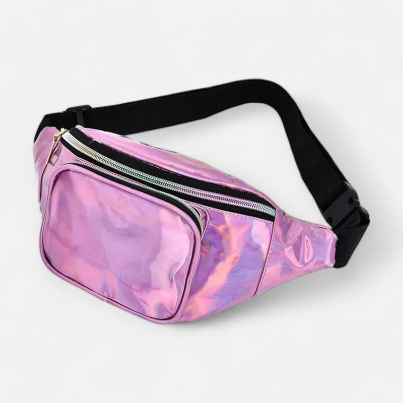 Sac banane holographique brillant tendance Lucette