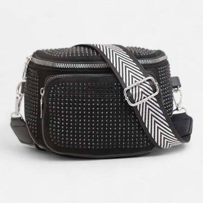 Sac banane chic à bandoulière avec strass Coraline