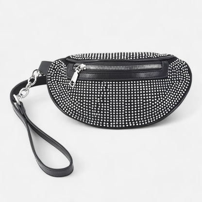 Sac banane chic à bandoulière avec strass Fabienne